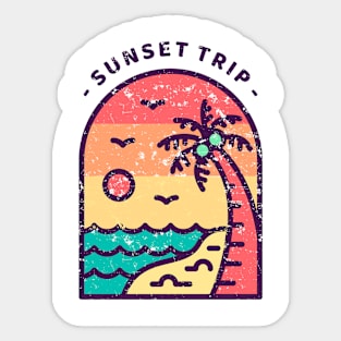 Sunset Trip Sticker